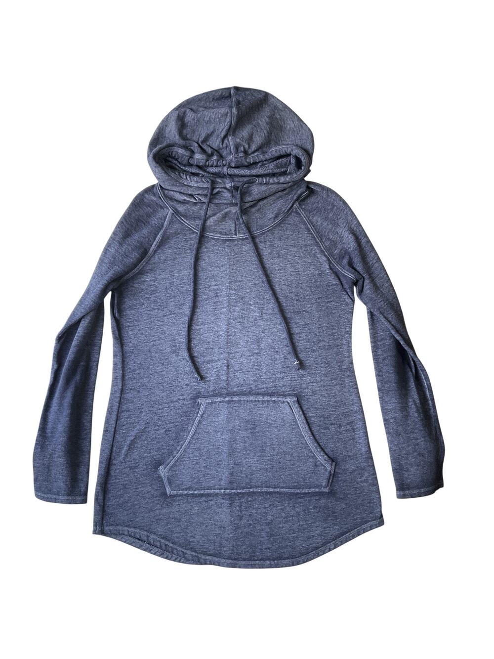 Maurices Women Hoodie Size S Blue Casual Long Sleeve Lightweight Pullover Pocket